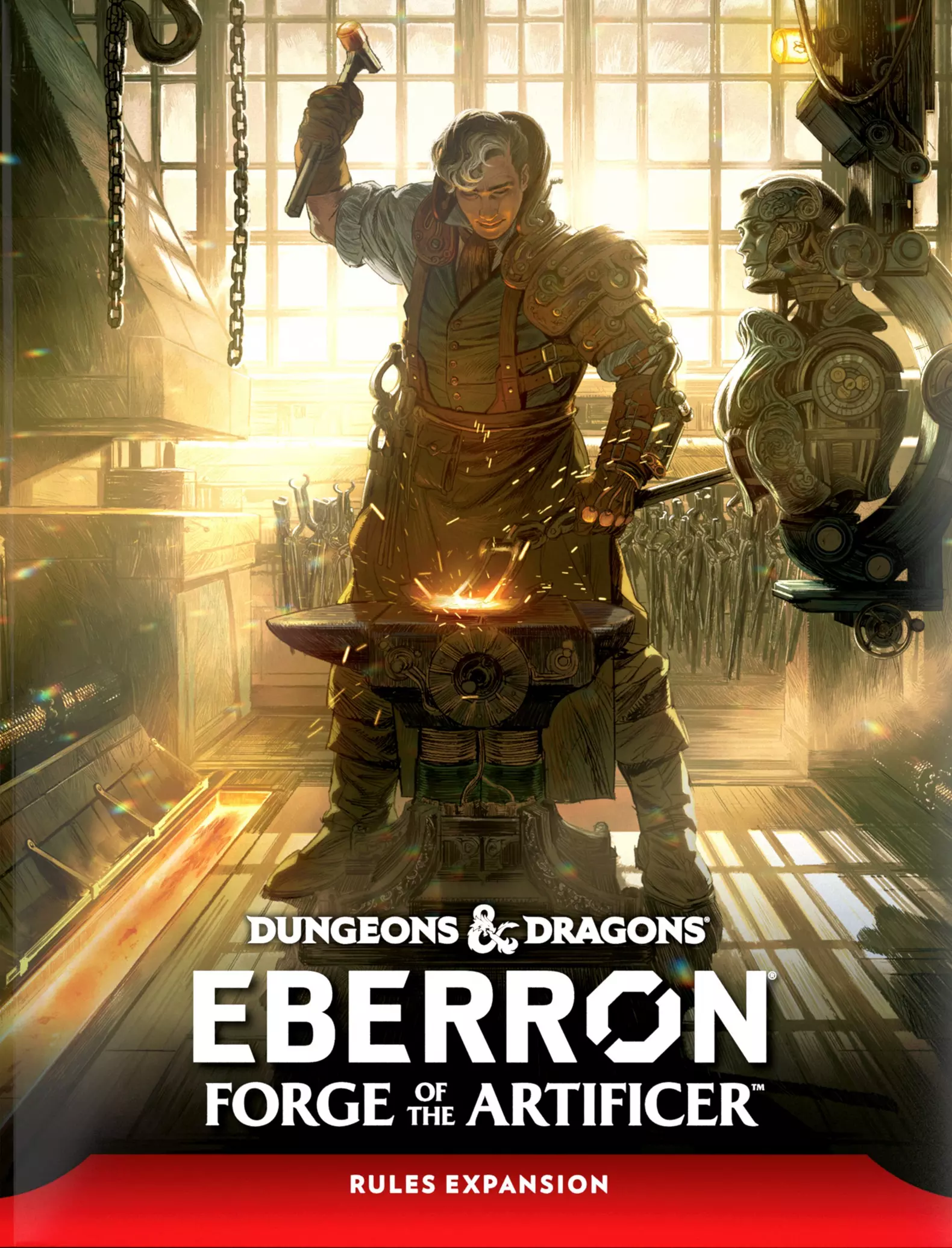 Offizielles Buchcover von Eberron: Forge of the Artificer, englische Ausgabe